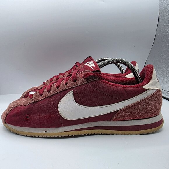 Nike Cortez Basic Nylon Team Red Mens Size 10.5 Sneaker Shoes Casual Walking - Picture 14 of 14